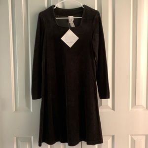 NEW Hanna Andersson Black Velour Party Dress NWT